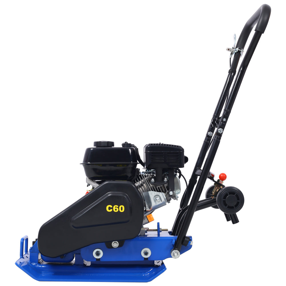 212cc 6.5HP  5600VPM  Gas Vibration Compaction Force 20 x 14 inch Plate Compactor w/Built-in Wheel,EPA compliant