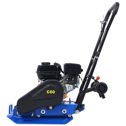 212cc 6.5HP  5600VPM  Gas Vibration Compaction Force 20 x 14 inch Plate Compactor w/Built-in Wheel,EPA compliant