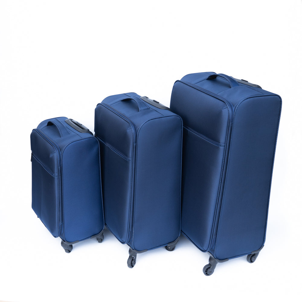 Luggage 3-piece backpack set blue(No password lock)