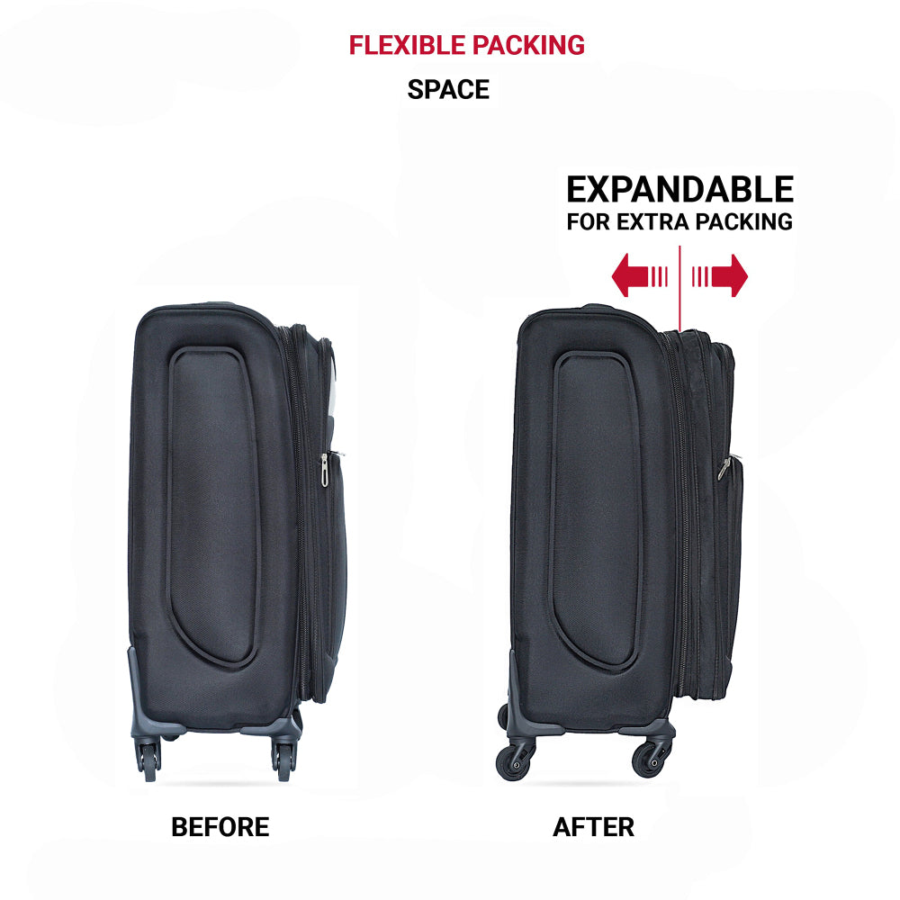 Oxford cloth suitcase black(No password lock)