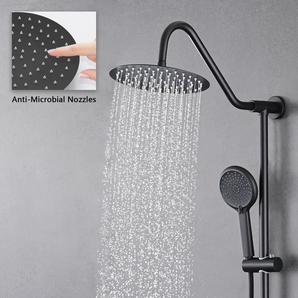 Shower Head with Handheld Shower System with 10" Rain Shower Head