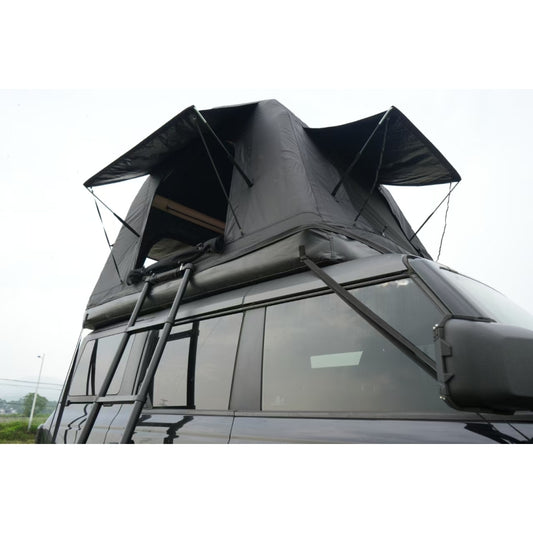 Foldable 2-3 People Amphibious Inflatable Car Roof Top Tent for camping Outdoor Glamping Camping Tent for SUV,Truck and Universal Auto Self-Driving Touring(Without Ladder, Black )