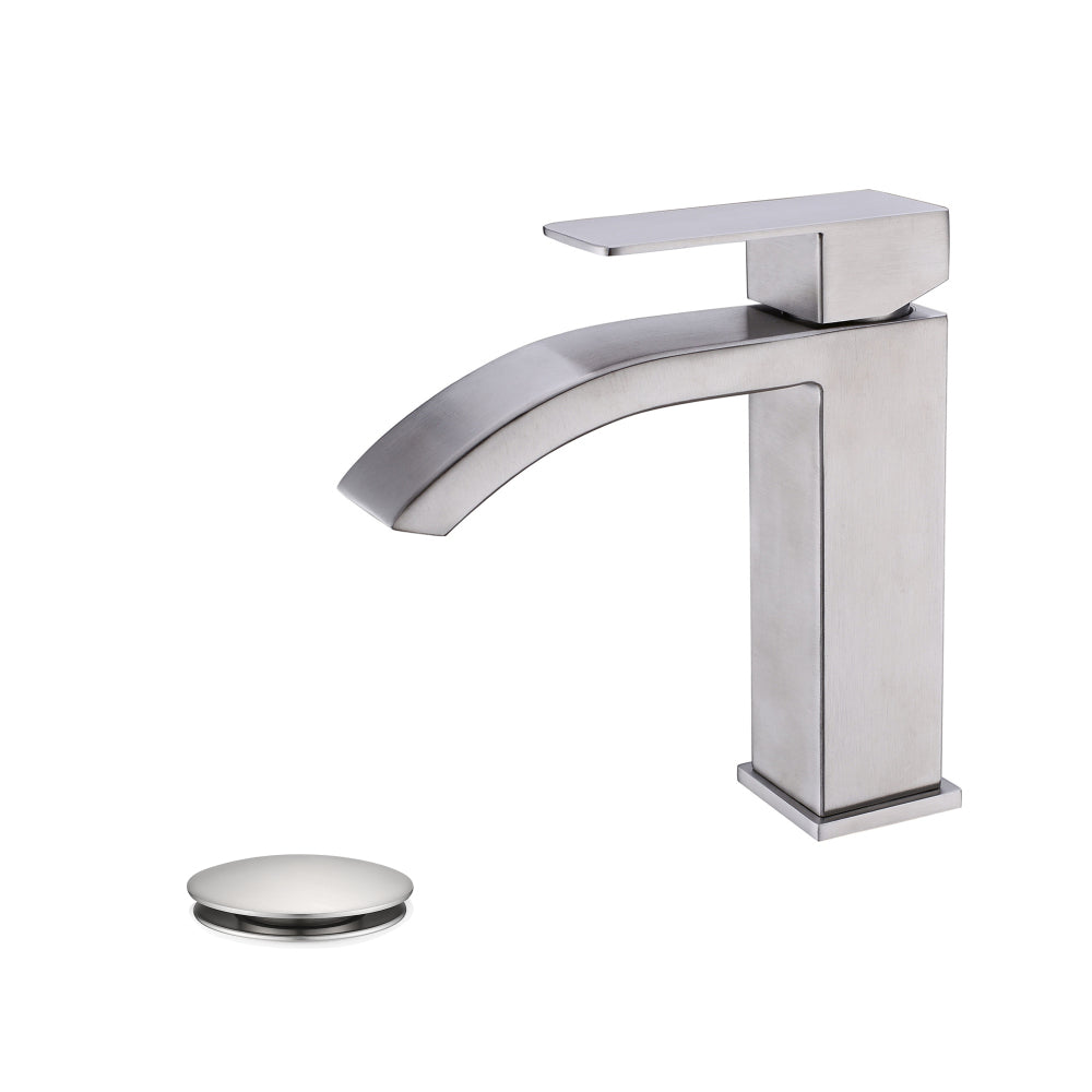 Single Handle Waterfall Bathroom Vanity Sink Faucet