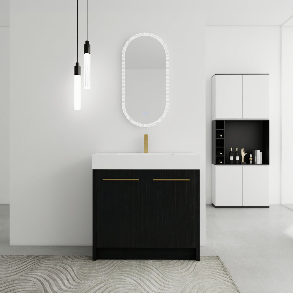 24 Inch Freestanding Bathroom Vanity (Without Top Sink)-BVB09224BCT