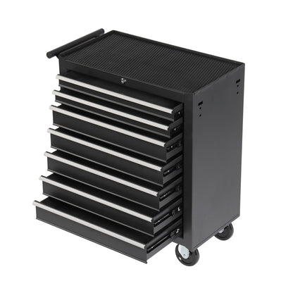 Rolling Tool Chest with 7-Drawer Tool Box with Wheels Multifunctional Tool Cart Mechanic Tool Storage Cabinet for Garage, Warehouse, Workshop, Repair Shop