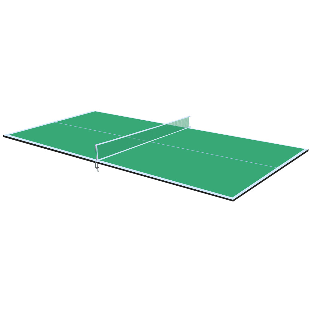 8ft Blue Mid-Size Ping Pong Conversion Top Foldable & Portable Table Tennis Table Top for Indoor Games