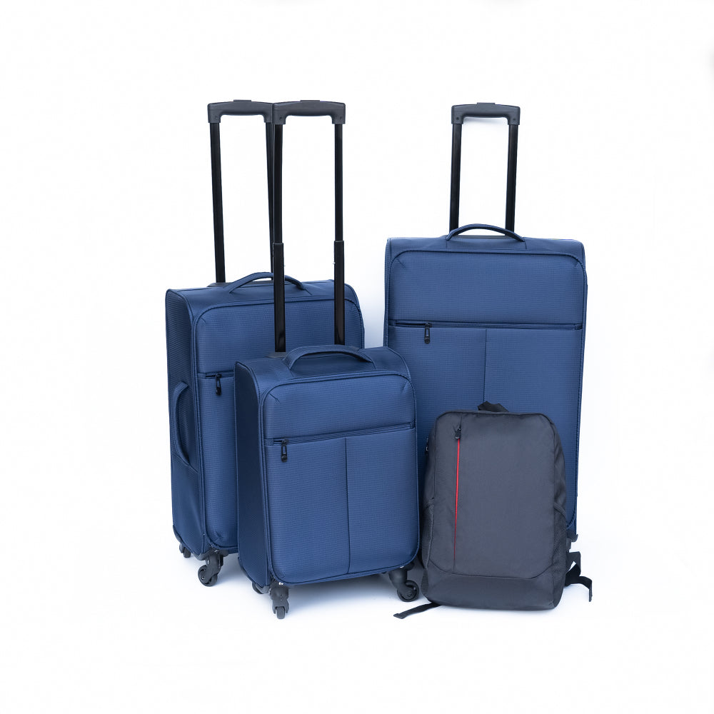 Luggage 3-piece backpack set blue(No password lock)