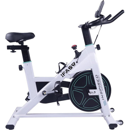 Stationary Bikes for Home Spin Indoor Exercise Bike with LCD Monitor and Comfortable Seat Cushion for Home Gym Cardio Fitness Training