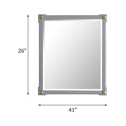 House Beatrice Pearl Gray Finished Mirror