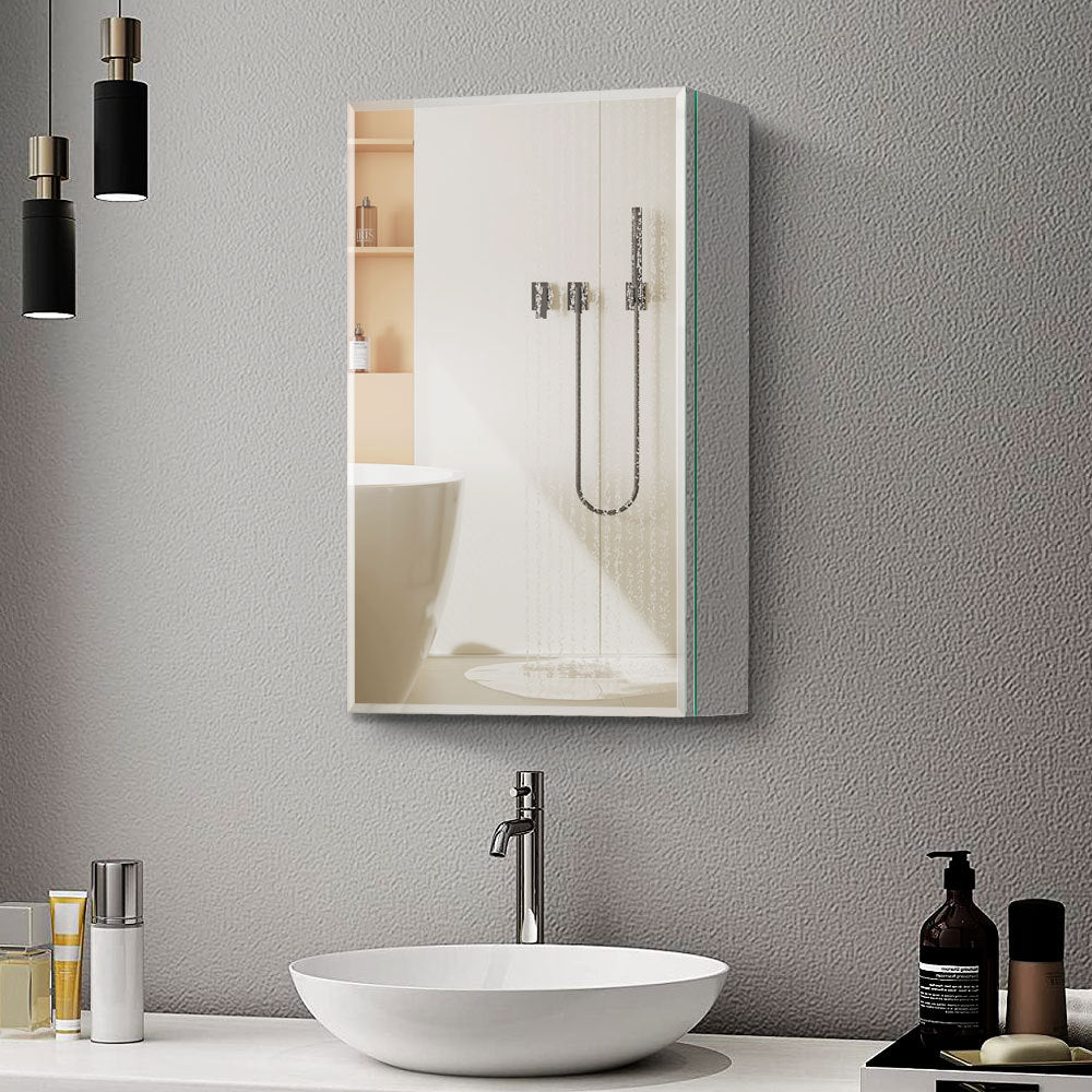 20x26 inches Medicine cabinet with mirror Surface Mount or Recess aluminium Bathroom Livingroom