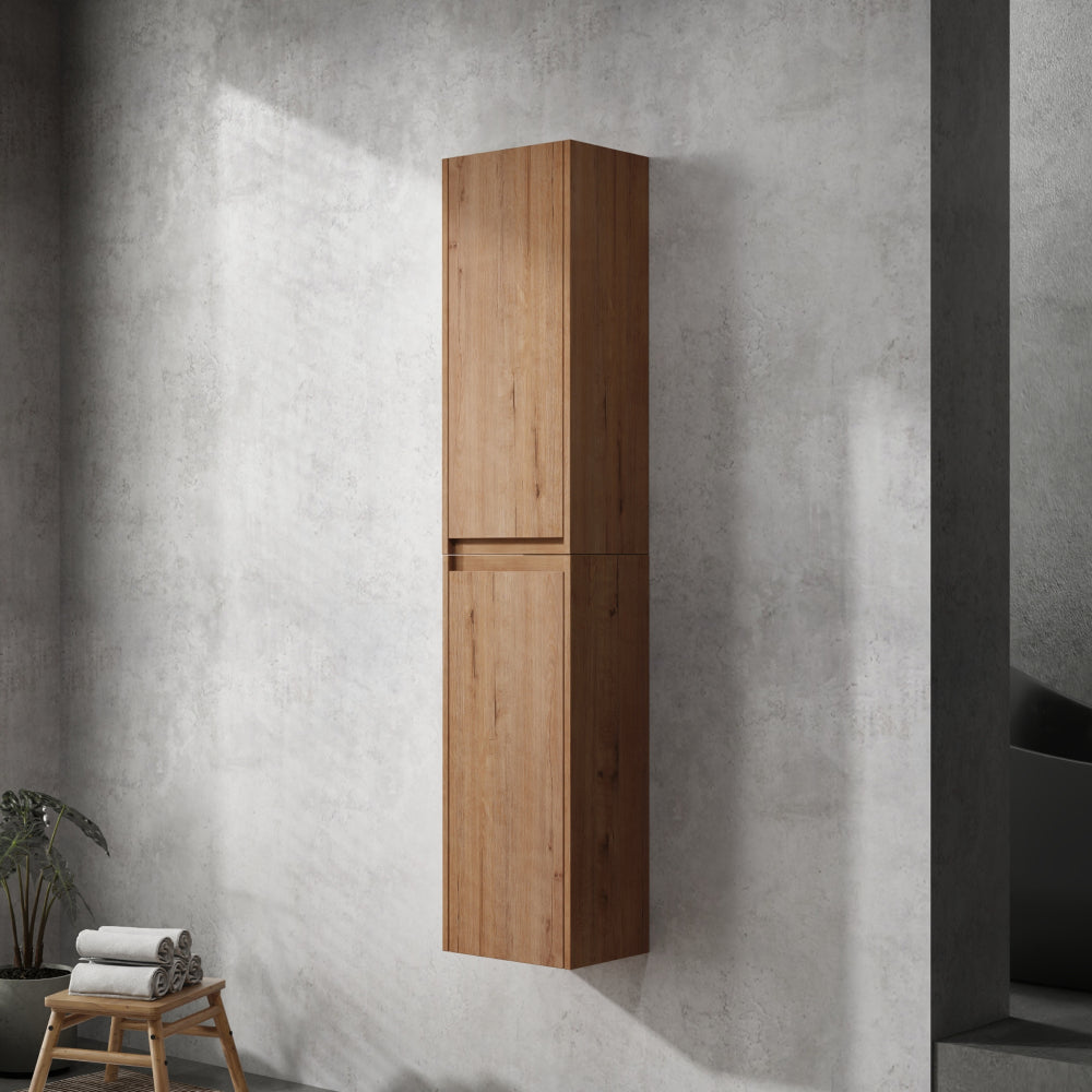 12" Bathroom Side Cabinet, 2-Soft Close Doors, Float Mounting Design, 12*2(KD-Packing)