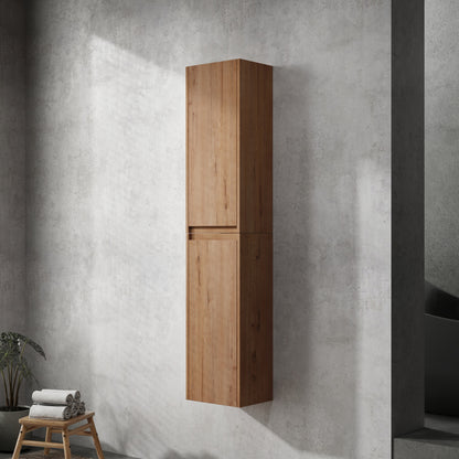 12" Bathroom Side Cabinet, 2-Soft Close Doors, Float Mounting Design, 12*2(KD-Packing)