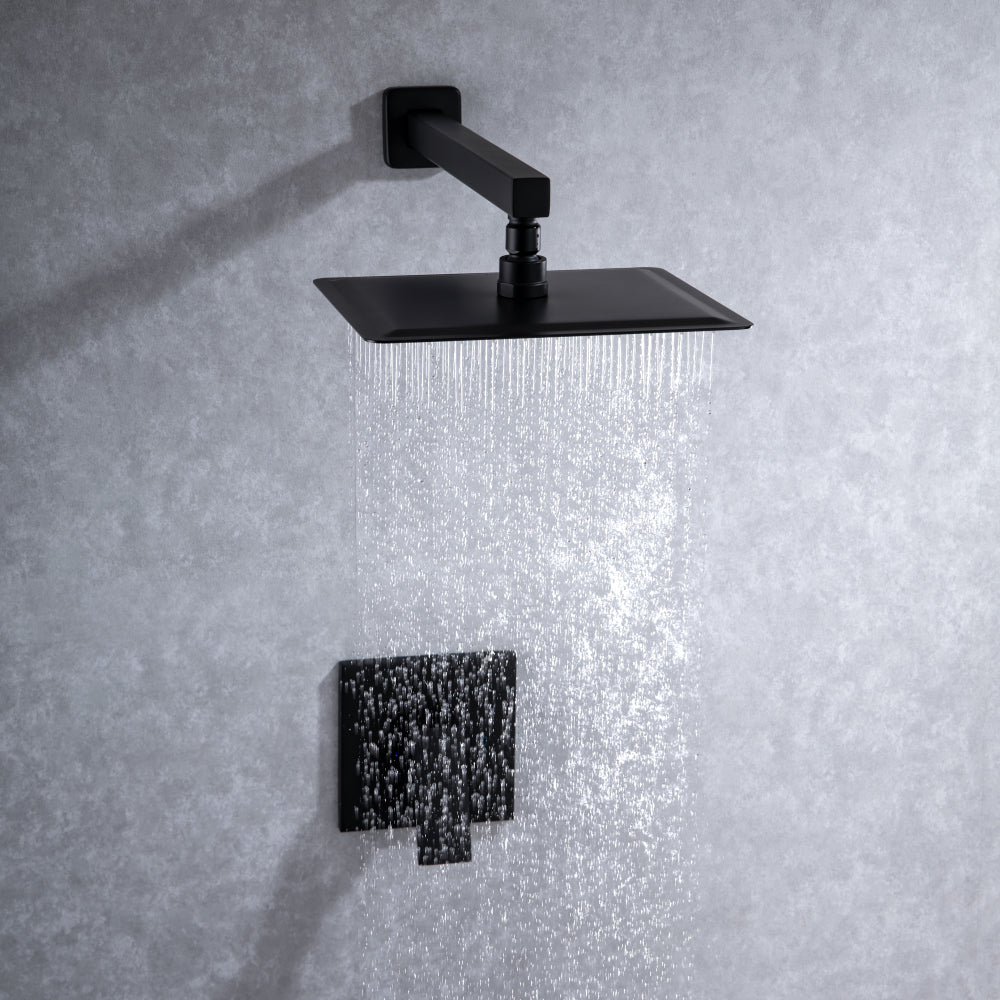 Square Pressure Balanced Complete Shower System With Rough-in Valve