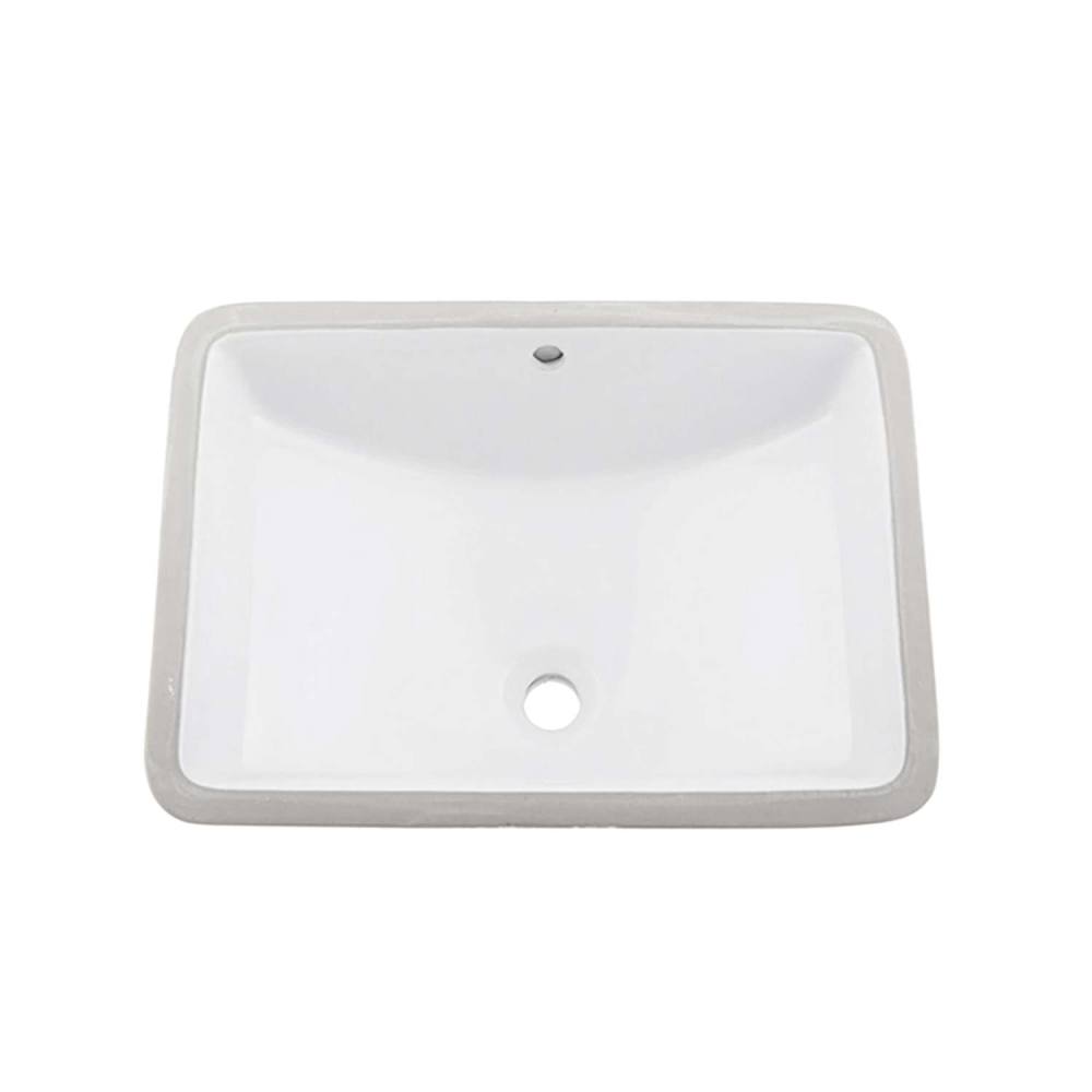 DAX  Ceramic Square Single Bowl Undermount Bathroom Basin