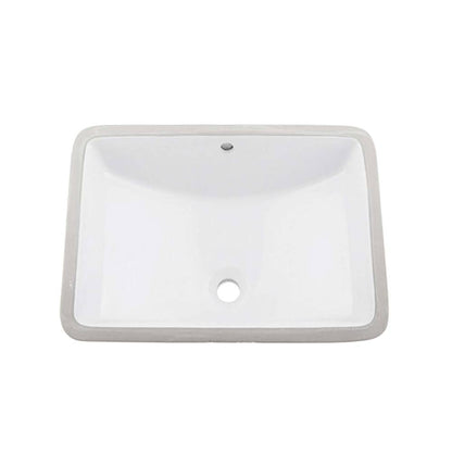 DAX  Ceramic Square Single Bowl Undermount Bathroom Basin