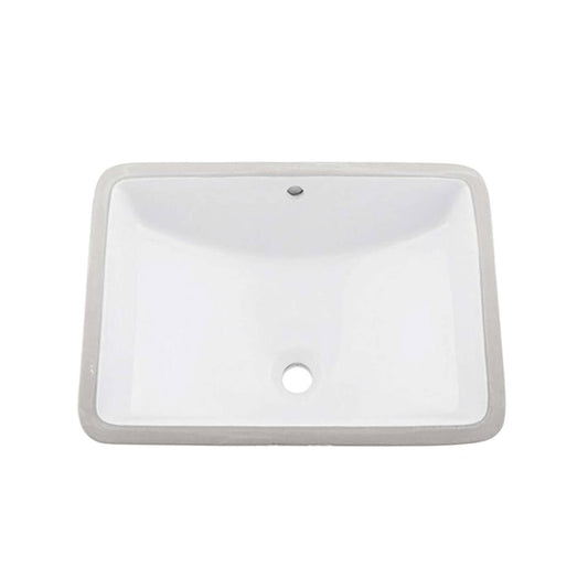 DAX  Ceramic Square Single Bowl Undermount Bathroom Basin