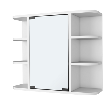 Valdez Medicine Cabinet With Six Shelves, Mirror Cabinet