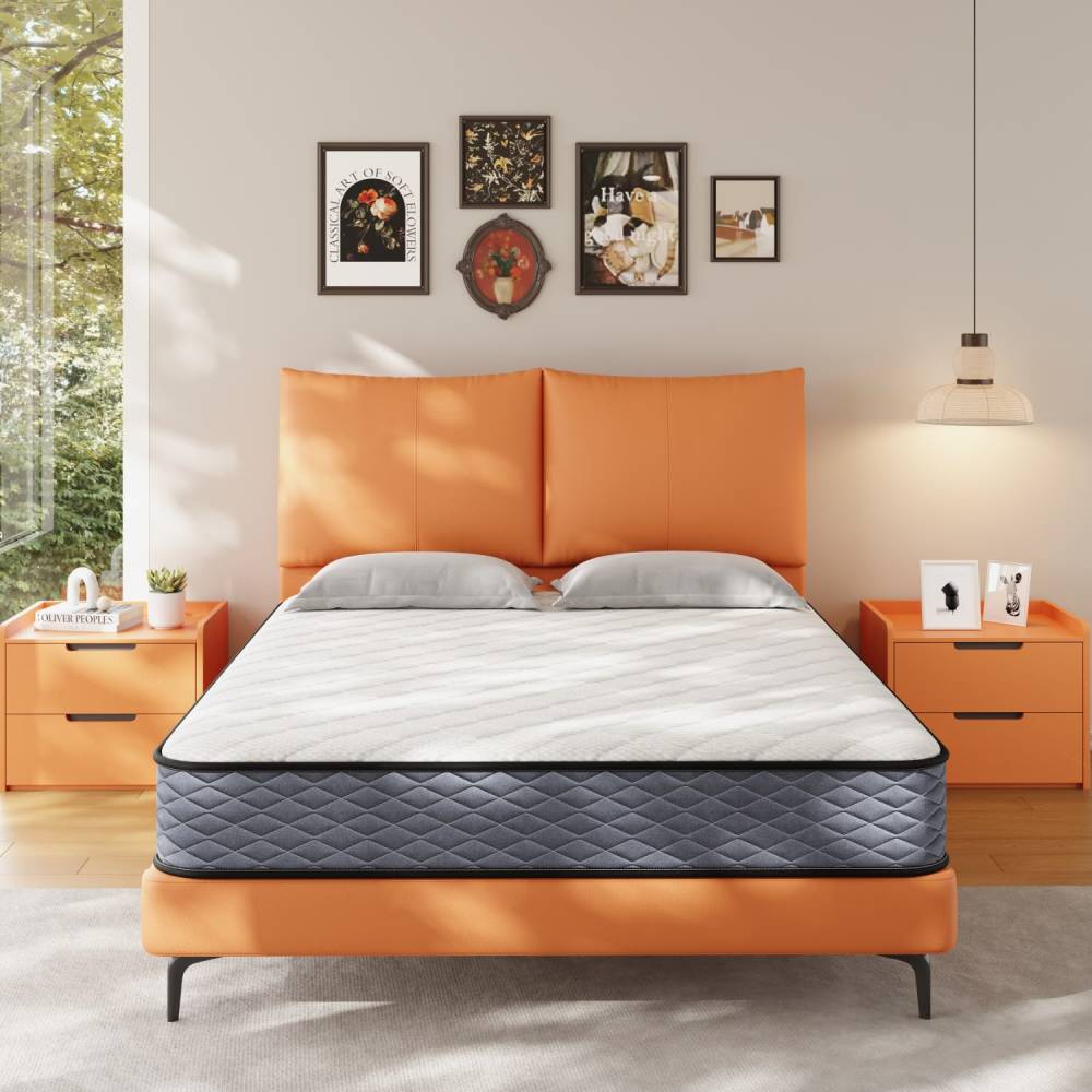 Made in USA - 10" Full Size Hybrid Pocket Coil and Memory Foam Mattress