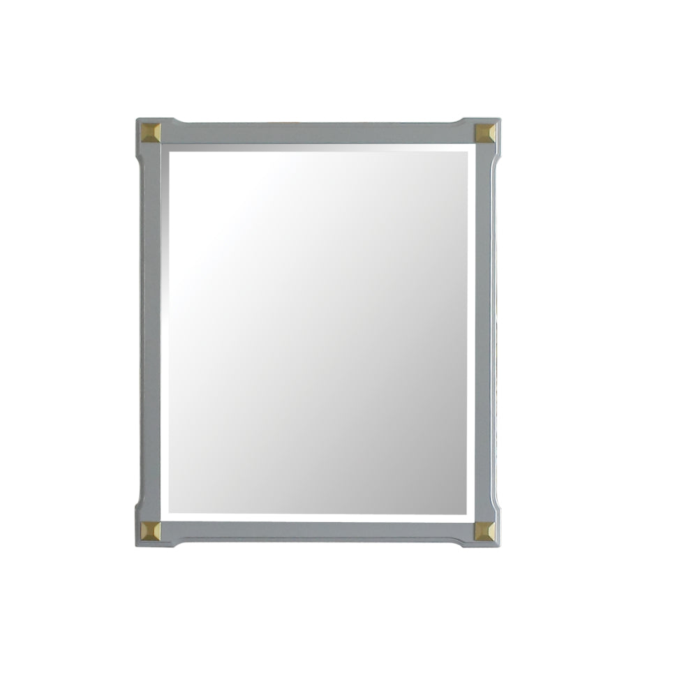 House Beatrice Pearl Gray Finished Mirror