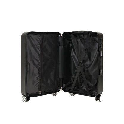 Retractable luggage compartment with a lightweight and durable hard shell, rotating wheels, password lock, 3-piece set