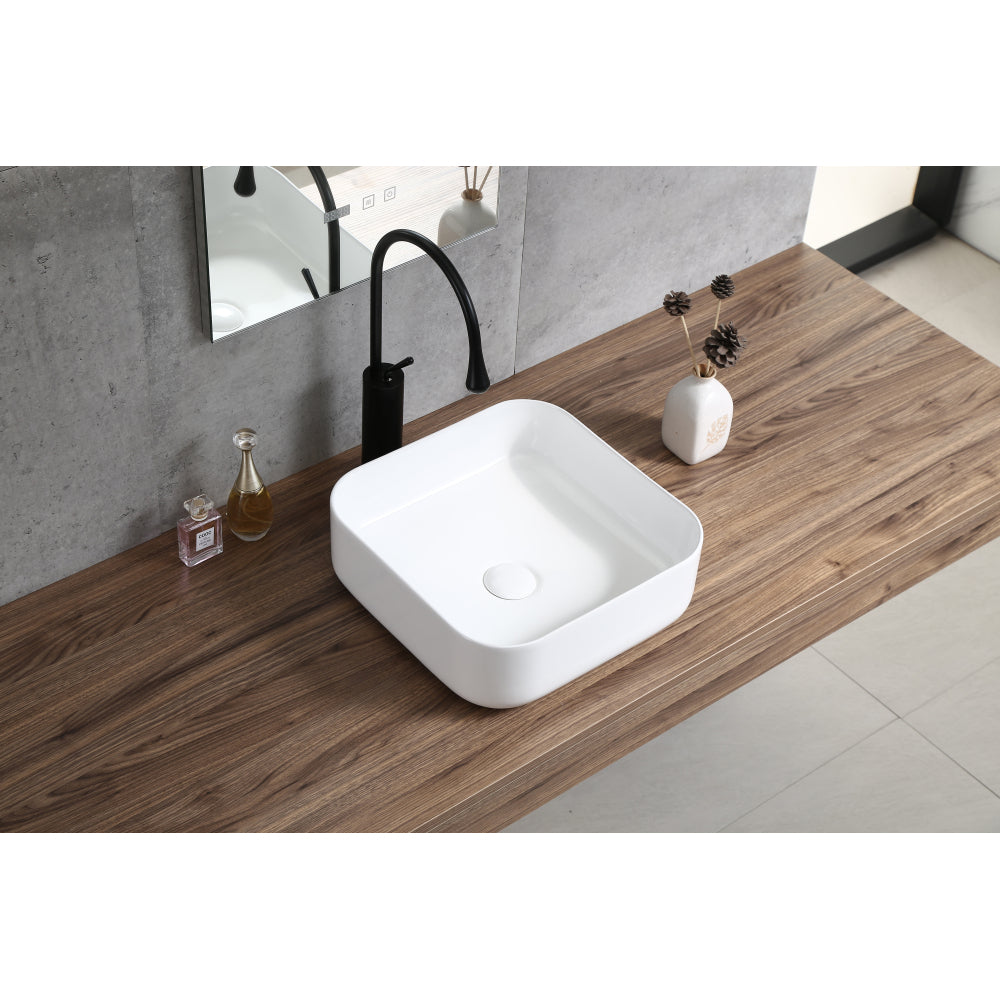 Bothwa Home Round Countertop Ceramic Wash Basin (White Finish) CUPC Certified