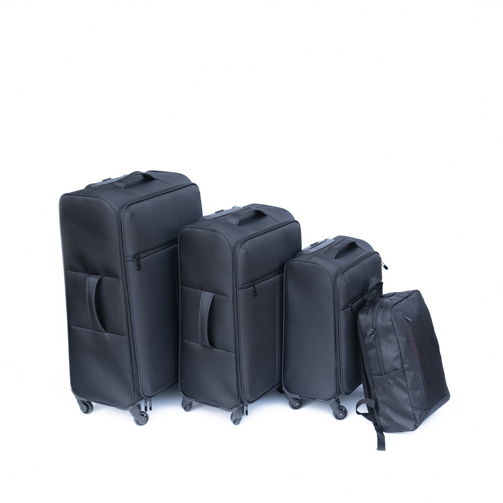 Luggage 3-piece backpack set black(No password lock)
