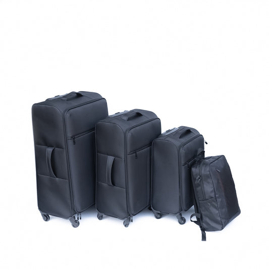 Luggage 3-piece backpack set black(No password lock)
