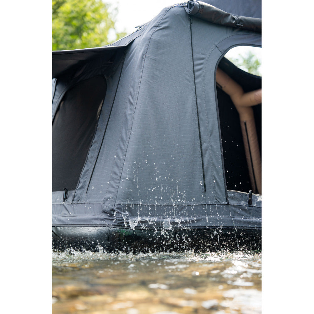 Foldable 2-3 People Amphibious Inflatable Car Roof Top Tent for camping Outdoor Glamping Camping Tent for SUV,Truck and Universal Auto Self-Driving Touring(Without Ladder, Black )