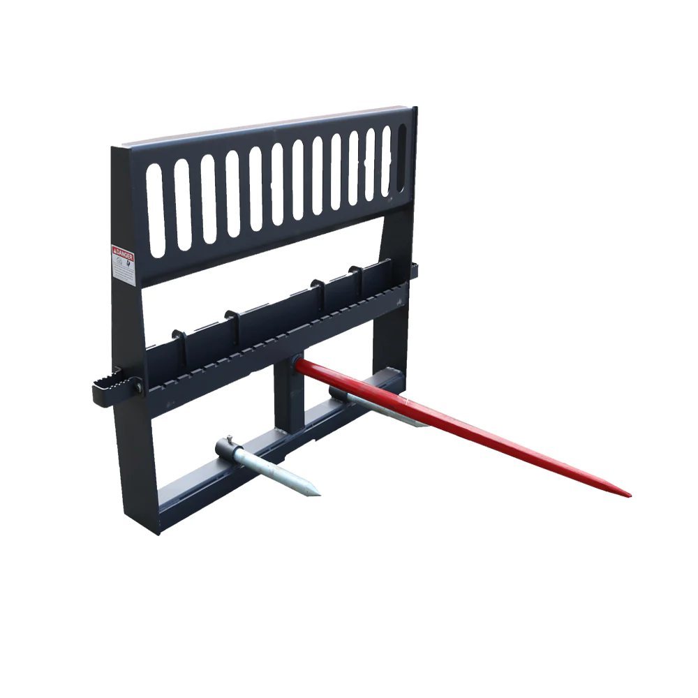 48'' HD Pallet Forks Hay Spear Skid Steer Quick Tach