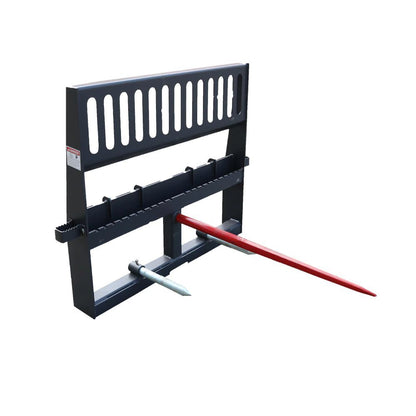 48'' HD Pallet Forks Hay Spear Skid Steer Quick Tach