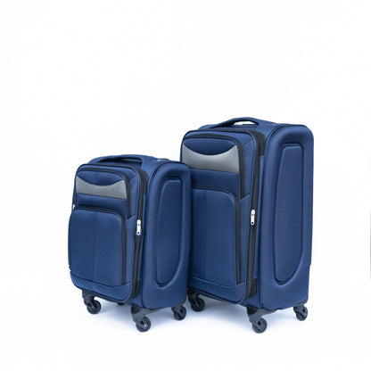 Luggage 2-piece backpack set blue(No password lock)