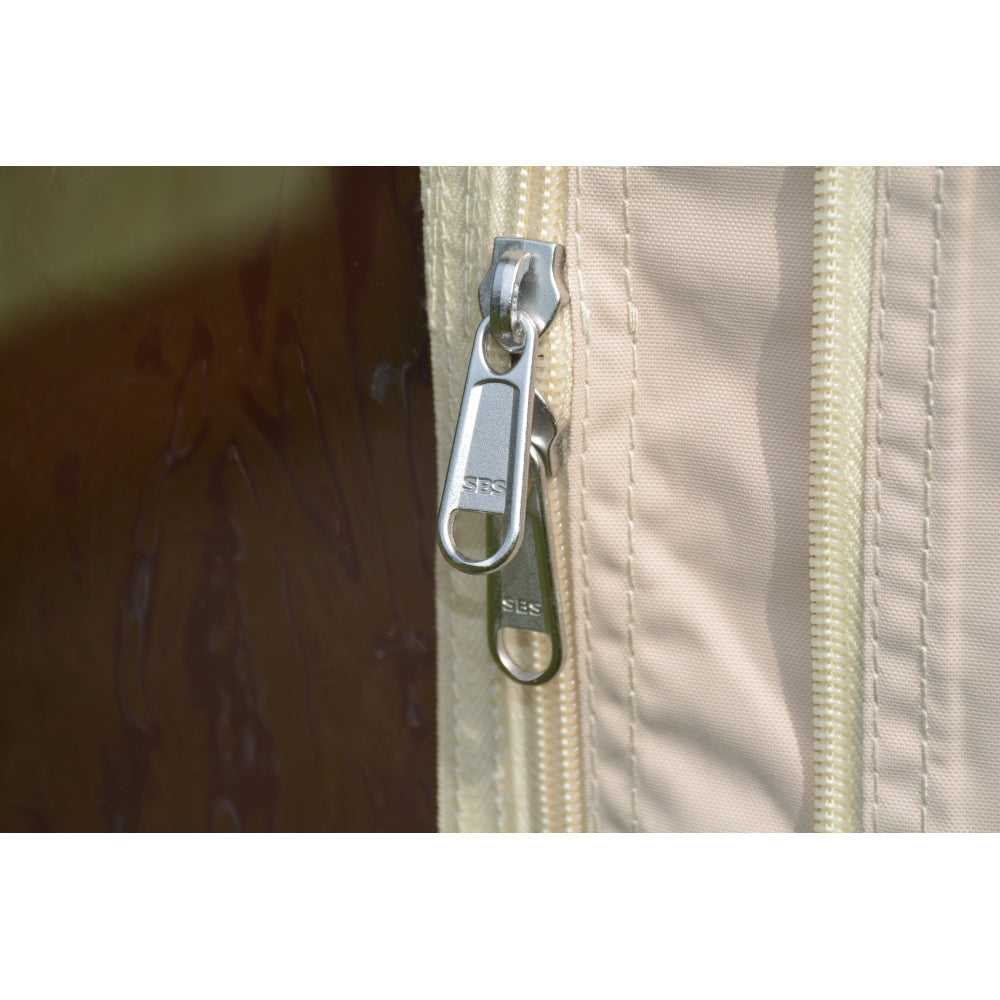 9.8 x13ft with canopy, Inflatable Camping Tents with Hand Pump, Air Glamping Tents,  Easy Setup Waterproof and Windproof Blow up Tent  Beige