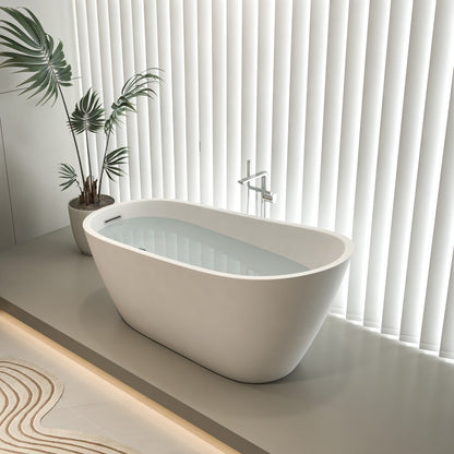 67"Special-shaped Freestanding Slipper Bathtub: Gloss White Finish, Chrome Overflow & Pop-Up Drain, cUPC Certified