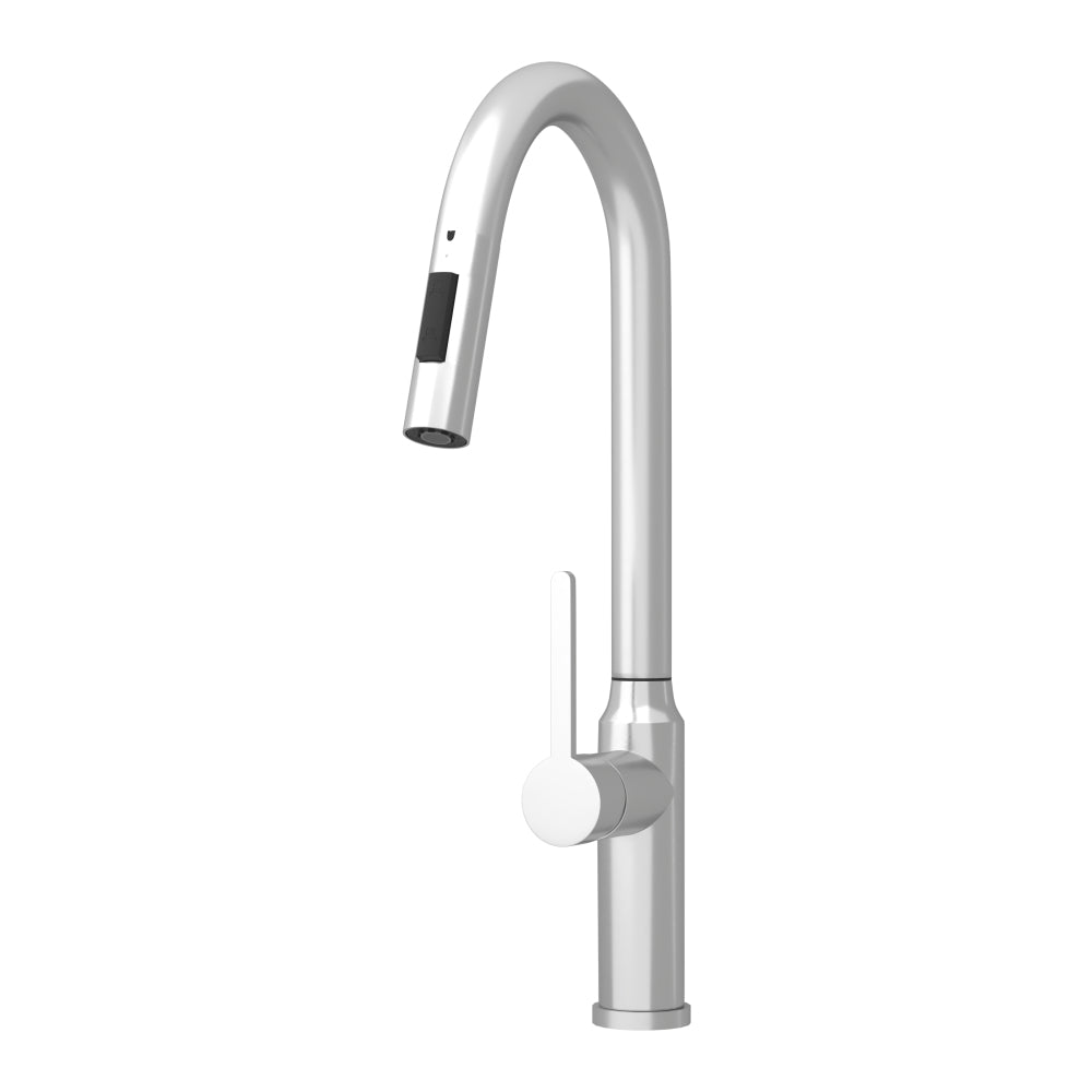 Bothwa Home 18.83" CUPC Certified Pull-down Kitchen Faucet (Brushed Nickel Finish)