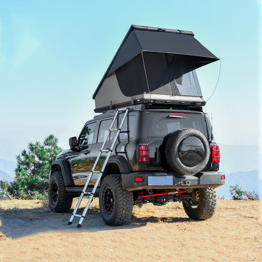 Roof Top Tent Hardshell Rooftop Tent For Van Jeep SUV Truck Car  Overland Tent Camping for 2-3 Person( With Ladder)