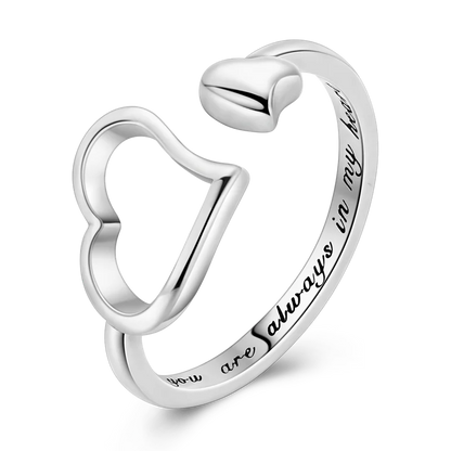 MULA 925 Sterling Silver Heart Love Ring Unique Design Fine Jewelry for Wedding Engagement Anniversary Party Zircon Stone Gift