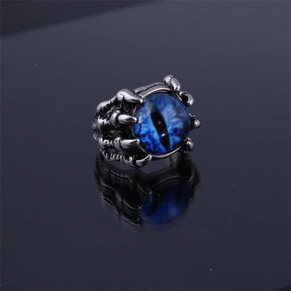 Creative Fashion Evil Eye Rings for Men Women Personality Male Punk 4 Colors Ring Jewelry Men's Bar Night Club Accessories Gifts