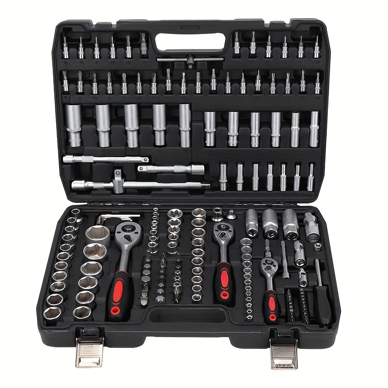 172 Pieces Chrome Vanadium Steel Automotive Repair Tools Customizable OEM Business Gifts for Home Car Maintenance