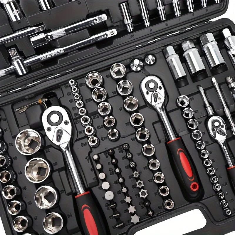 172 Pieces Chrome Vanadium Steel Automotive Repair Tools Customizable OEM Business Gifts for Home Car Maintenance