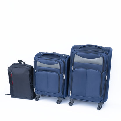 Luggage 2-piece backpack set blue(No password lock)