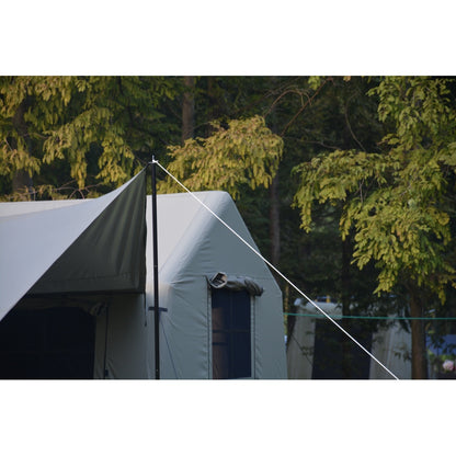 9.8 x13ft with canopy, Inflatable Camping Tents with Hand Pump, Air Glamping Tents,  Easy Setup Waterproof and Windproof Blow up Tent  Army green