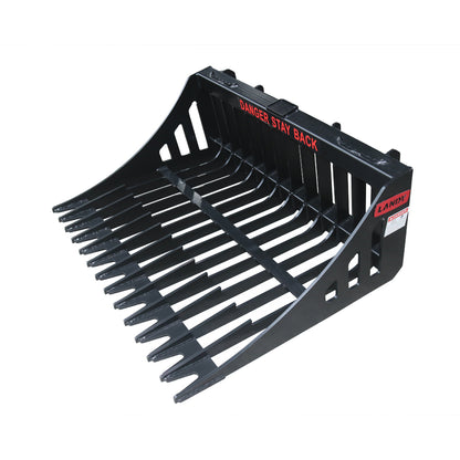 Small Skid Steer Track Loader Rock Bucket, Fit Small Skid Steer Loader