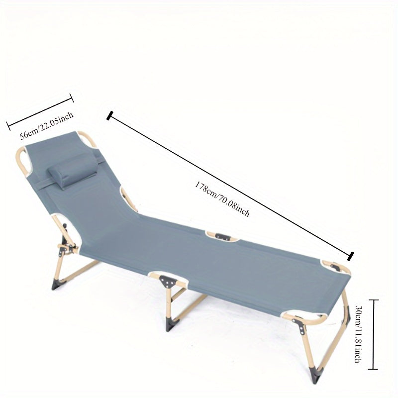 Portable rollaway bed for office and outdoor camping - 178cm, lightweight and convenient for family use, travel, backyard and hiking.