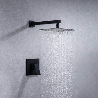 Square Pressure Balanced Complete Shower System With Rough-in Valve