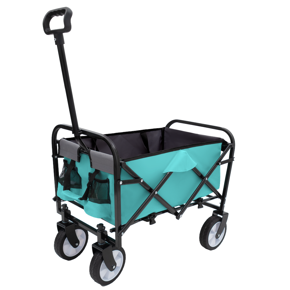 Minimeetall Strap , Collapsible Foldable Wagon Cart with strapping system Beach Wagon , Utility Cart , Utility Wagon Grocery Cart for Camping Shopping Sports Gardeing Fishing Supports 225lbs purple