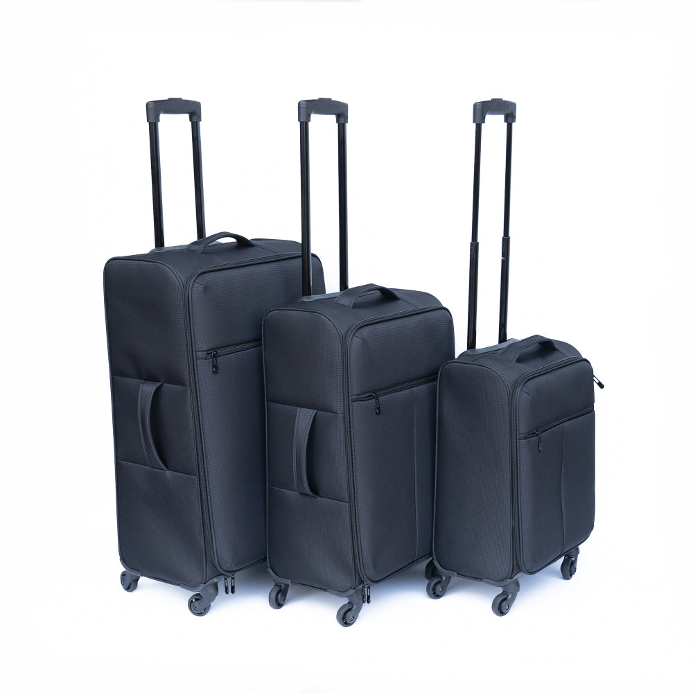 Luggage 3-piece backpack set black(No password lock)