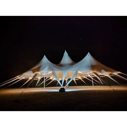 SAM&HAIBEI Thincker Canvas Waterproof Portable Tarp Multifunctional Outdoor Camping Traveling Awning Backpacking Tarp Shelter Rain Tarp,Big tarp for Family Active or Out Active. 289㎡ space Largr tarp.