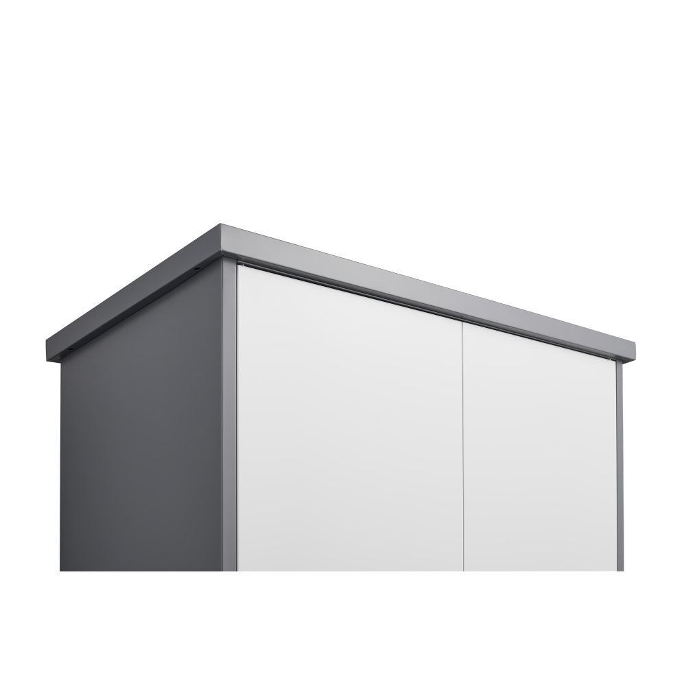 Outdoor Cabinet Outdoor Storage Cabinet Waterproof, Storage Cabinet cabinet with Shelves, Vertical Tall Garden Storage cabient & Outdoor Storage Cabinet Weatherproof for Outside in light gray