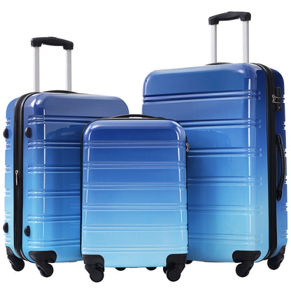 Hardshell Luggage Sets 3 pcs Spinner Suitcase with TSA Lock Lightweight-20"+24"+28" Luggages