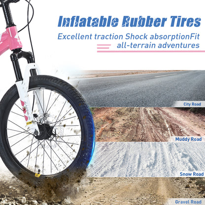 ZUKKA Mountain Bike,20 Inch MTB for Boys and Girls Age 7-10 Years,Multiple Colors